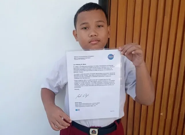 Masih Kelas 6 SD, Bocah Boyolali Ini Bikin NASA Kirim Surat Penghargaan