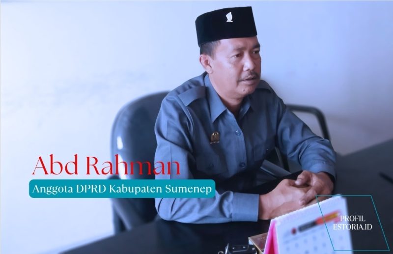 Abd Rahman, Sekretaris Komisi II dari Fraksi PDI Perjuangan DPRD Kabupaten Sumenep periode 2024-2029. Dijuluki Warga sebagai