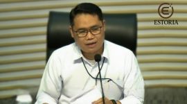 Plt Deputi Penindakan KPK, Asep Guntur Rahayu, saat Konferensi Pers Penetapan 2 Tersangka Kasus Korupsi CSR BI dan OJK, 8 Agustus 2025