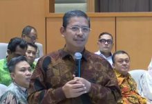 ACARA. Amien Suyitno menyampaikan paparan dalam forum rapat bersama pemangku kepentingan pendidikan Islam. (istimewa/redaksi/estoria)