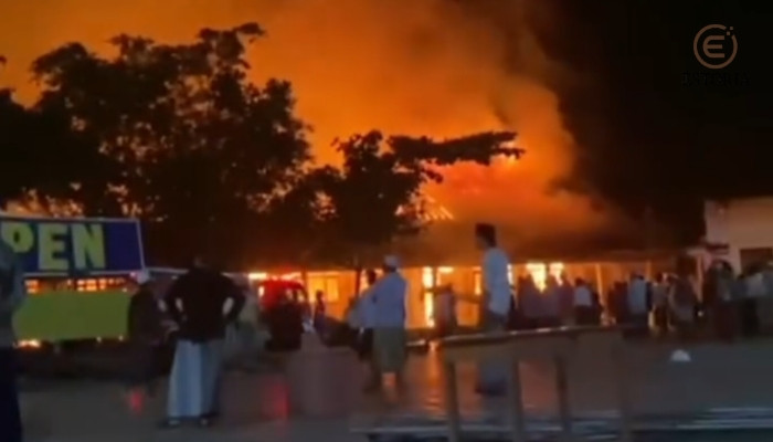 Pondok Panyeppen di Pamekasan Kebakaran