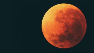 FENOMENA. Gerhana Bulan Total tampak berwarna merah saat memasuki fase puncak totalitas, fenomena yang terjadi akibat pembiasan cahaya Matahari oleh atmosfer Bumi. (istimewa/redaksi/estoria)