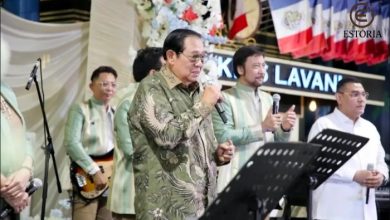 Susilo Bambang Yudhoyono saat Acara Halal Bihalal