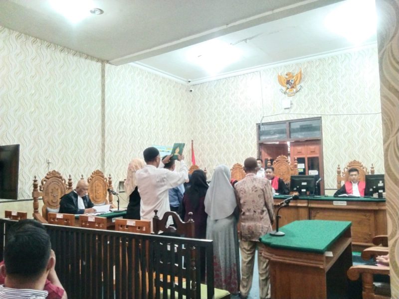 Potret Sidang pemeriksaan saksi di Pengadilan Negeri (PN) Sumenep, pada Senin (04/05/2026). (Sumber Foto: Istimewa)