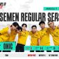 Pemain berpose usai mempertahankan posisi puncak klasemen regular season MPL ID Season 17 pekan ketujuh. ONIC tampil dominan dengan raihan 9 match point dan rekor pertandingan 9-2. (Sumber Foto: Mpl Indonesia)